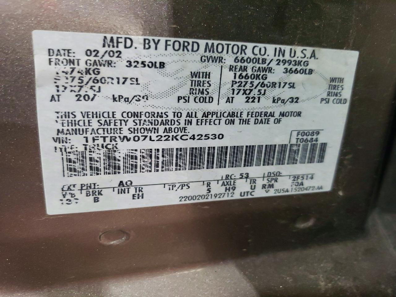 2002 Ford F150 Supercrew