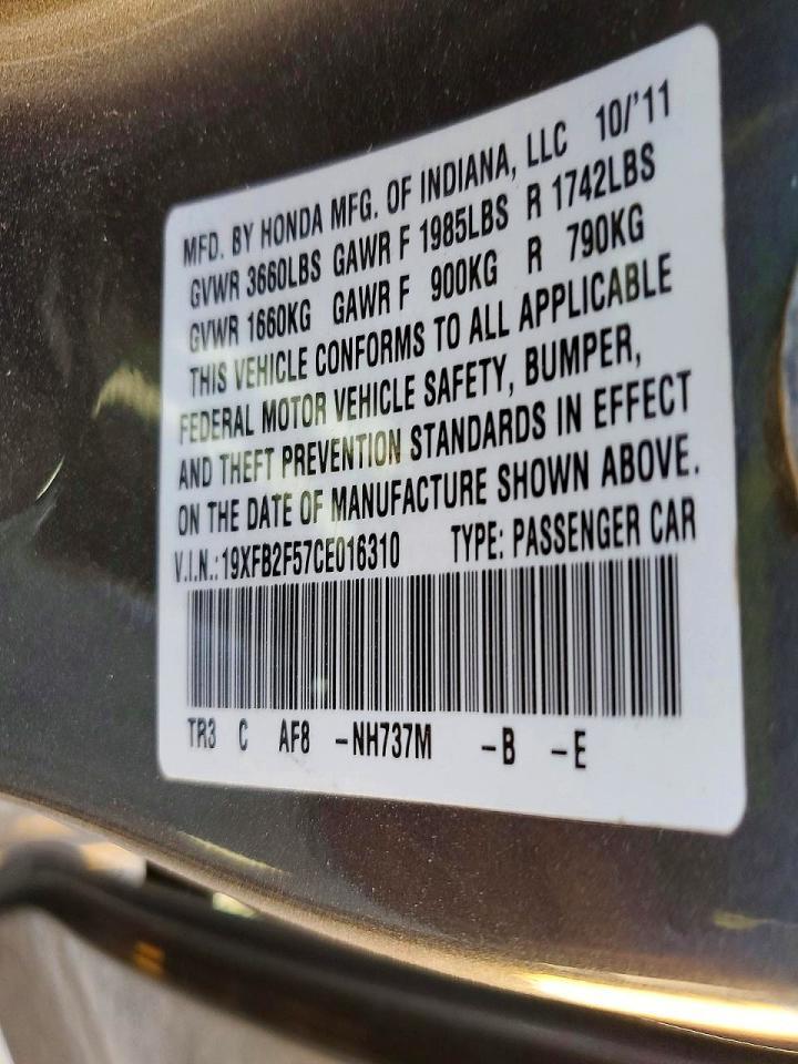 2012 Honda Civic lx