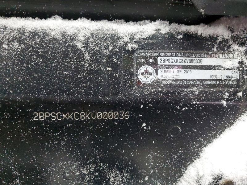 2019 Skidoo Summit 600