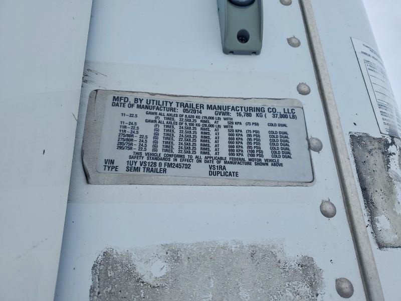 2015 Utility Refrigerated Van Trailer-Refrigerated Van Traile