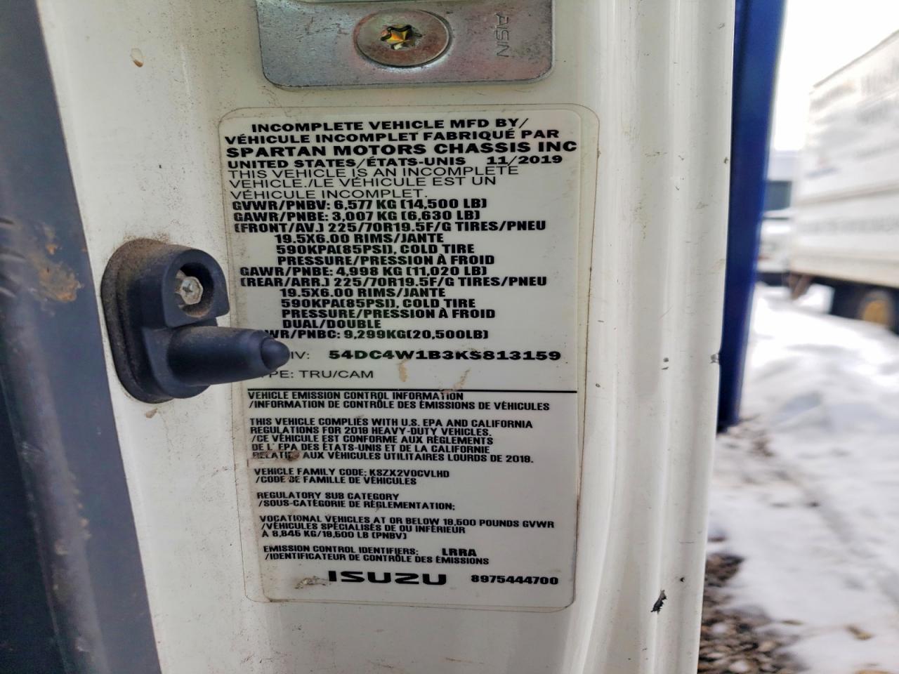 2019 Isuzu NPR HD Refuse Truck