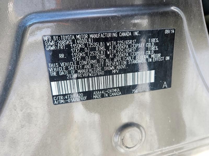 2015 Toyota Rav4 xle