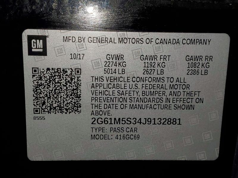 2018 Cadillac Xts Luxury