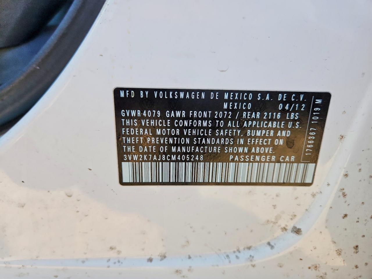 2012 Volkswagen Jetta Base