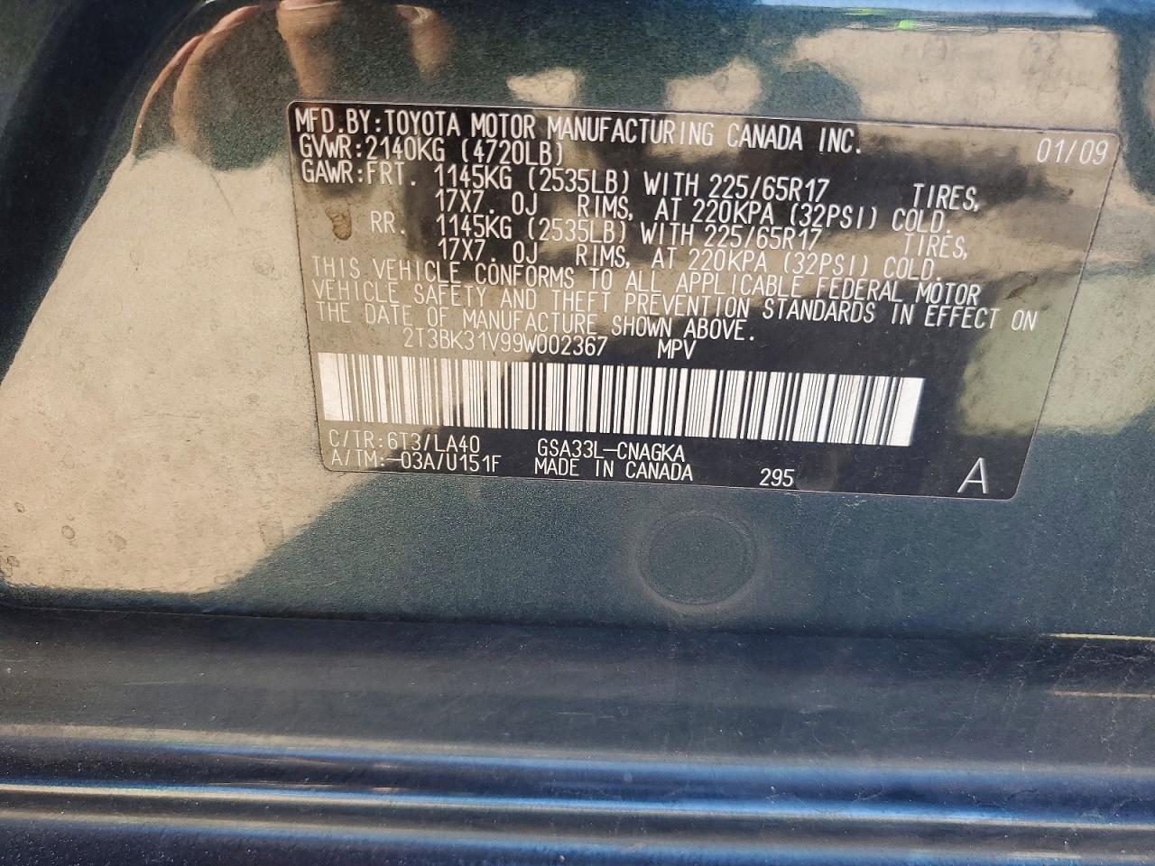 2009 Toyota Rav4 Limited