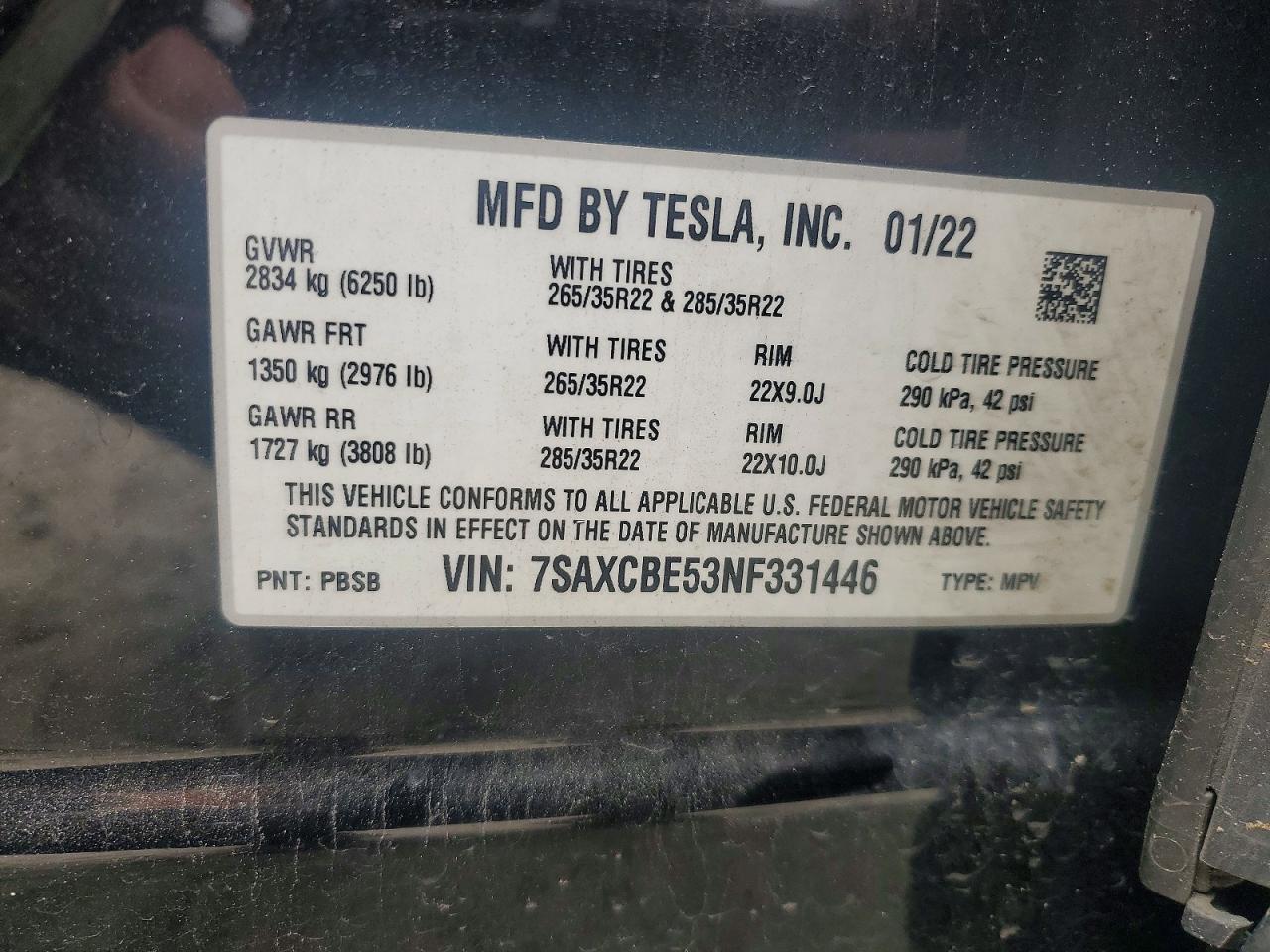 2022 Tesla Model x