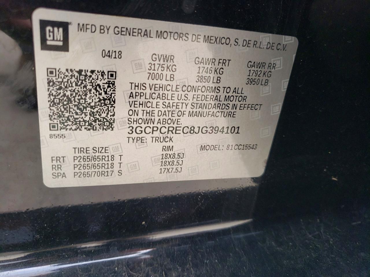 2018 Chevrolet Silverado C1500 LT