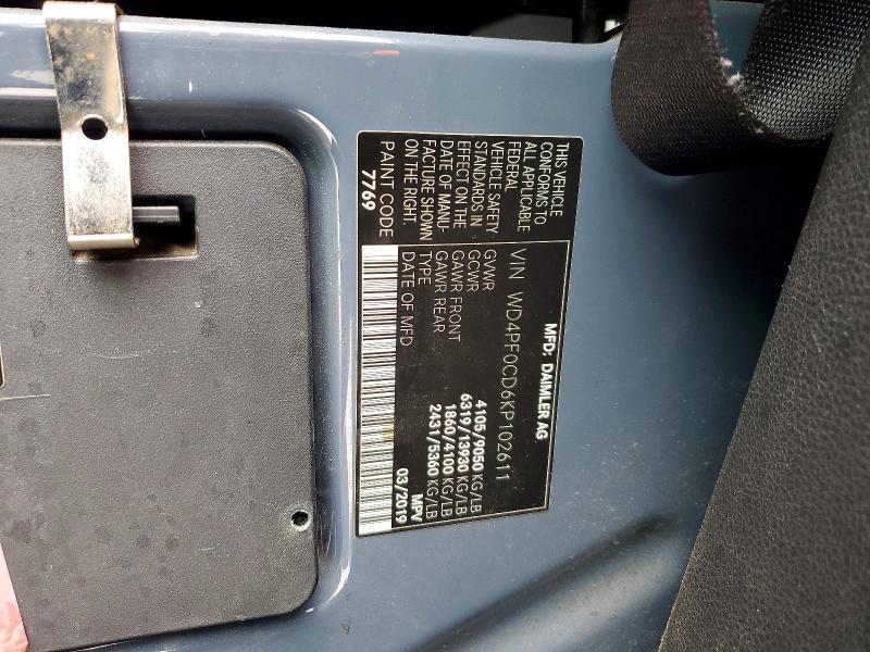 2019 Mercedes-Benz Sprinter 2500 Delivery van