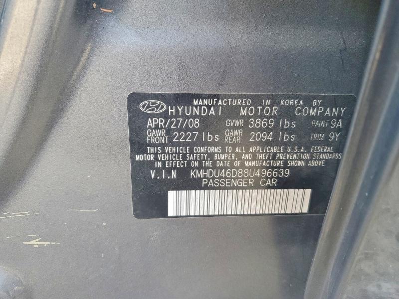2008 Hyundai Elantra gls