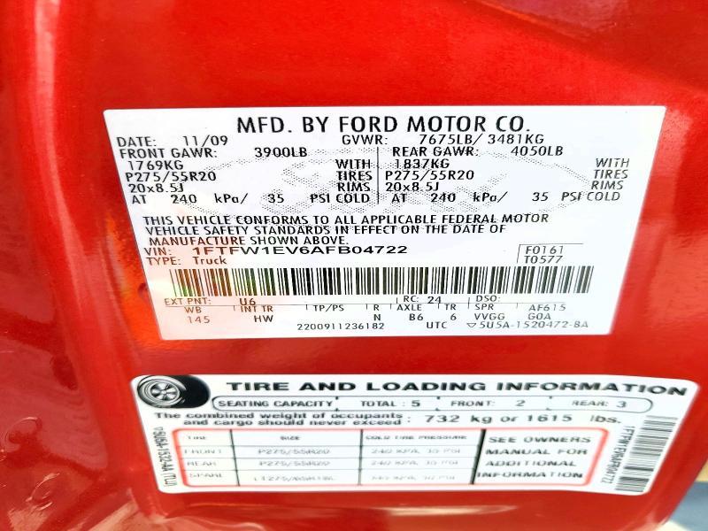 2010 Ford F150 Supercrew