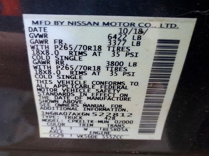 2006 Nissan Titan xe