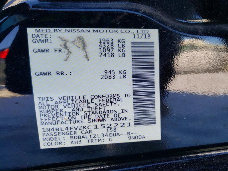 2019 Nissan Altima sl