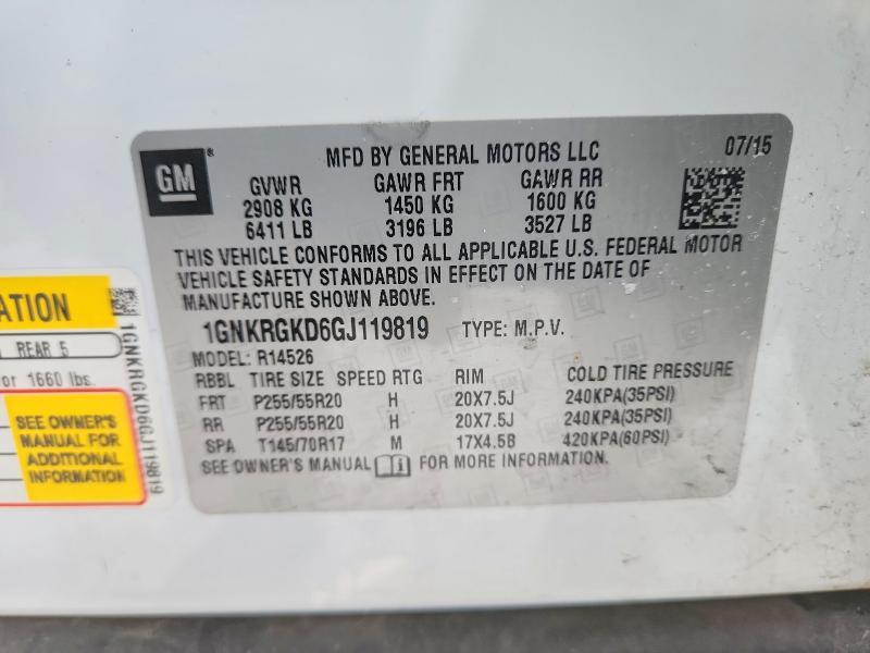 2016 Chevrolet Traverse lt