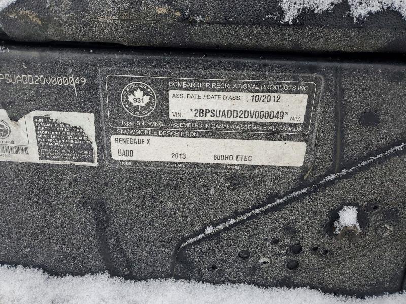 2013 Skidoo Renegade