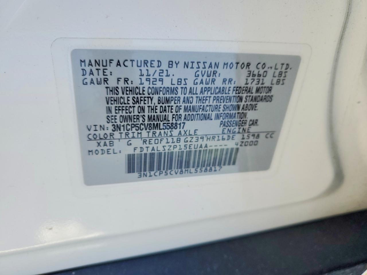 2021 Nissan Kicks sv
