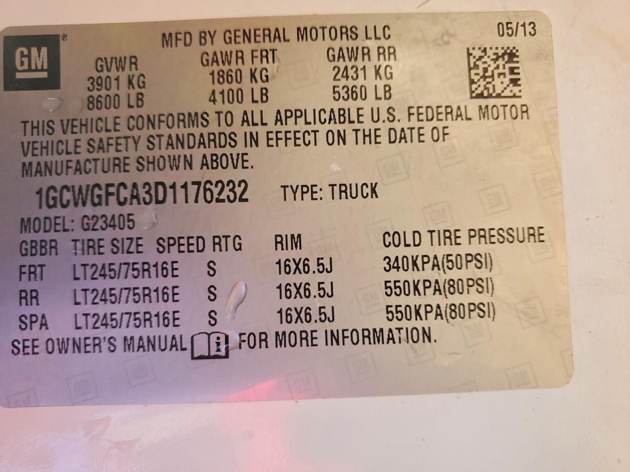 2013 Chevrolet 2013 Chev Express Cargo 2500 1