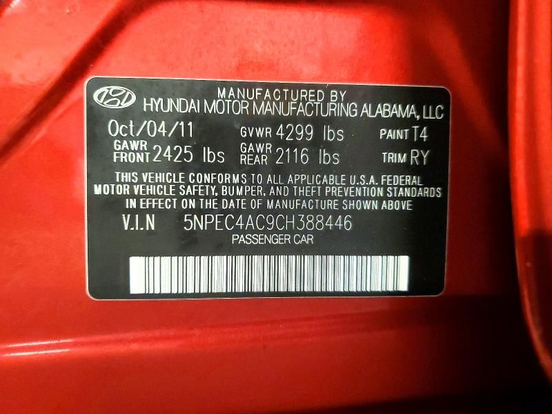 2012 Hyundai Sonata se