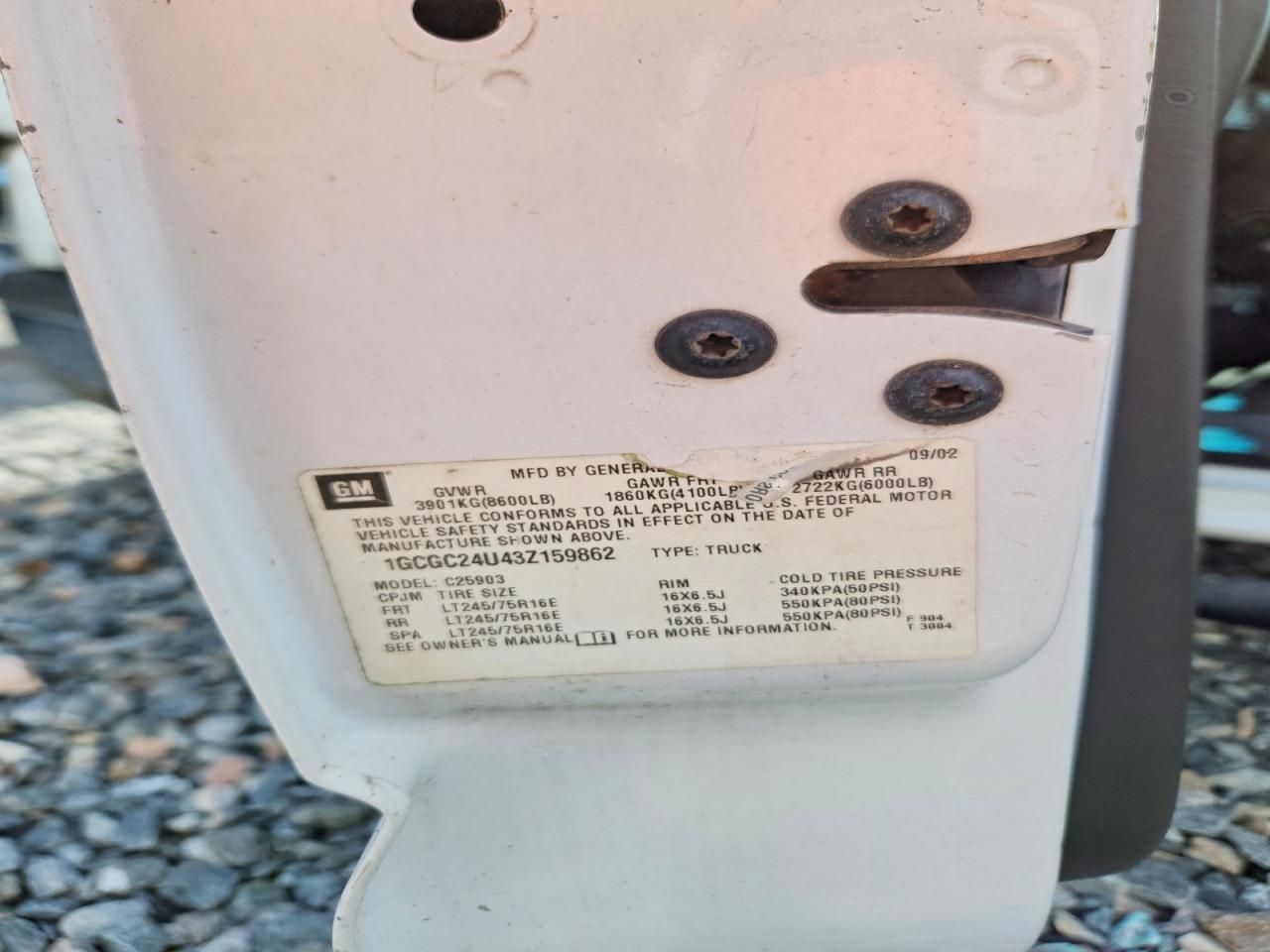 2003 Chevrolet Silverado Utility / Service Truck