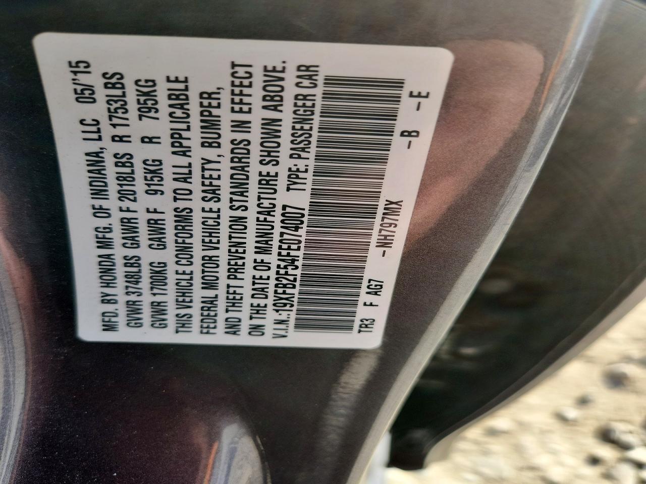 2015 Honda Civic lx
