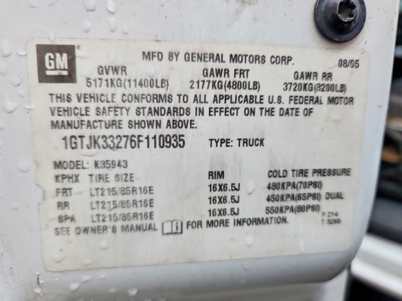 2006 GMC New Sierra K3500