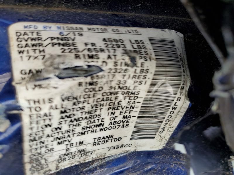 2020 Nissan Rogue sv