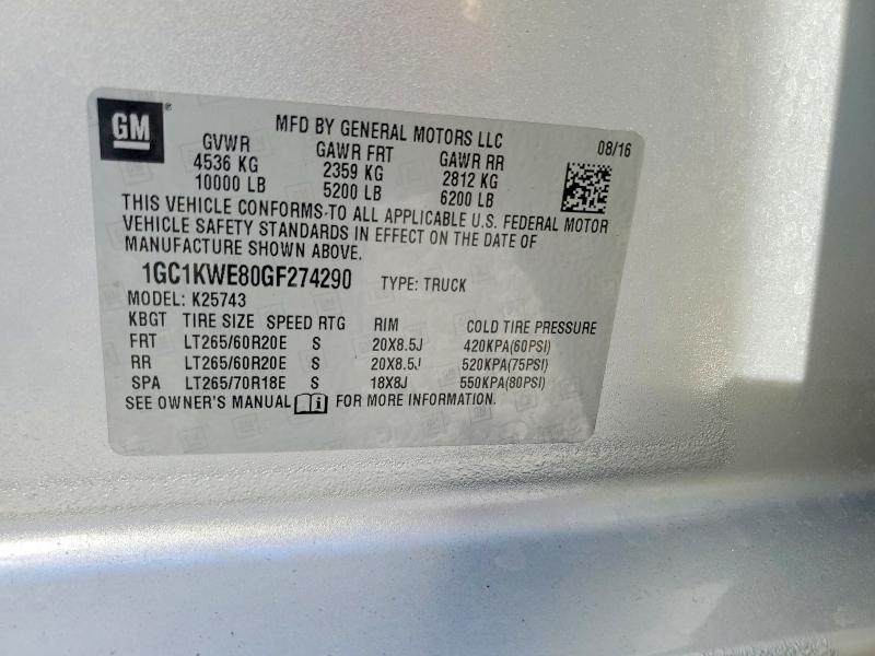 2016 Chevrolet Silverado K2500 Heavy Duty ltz