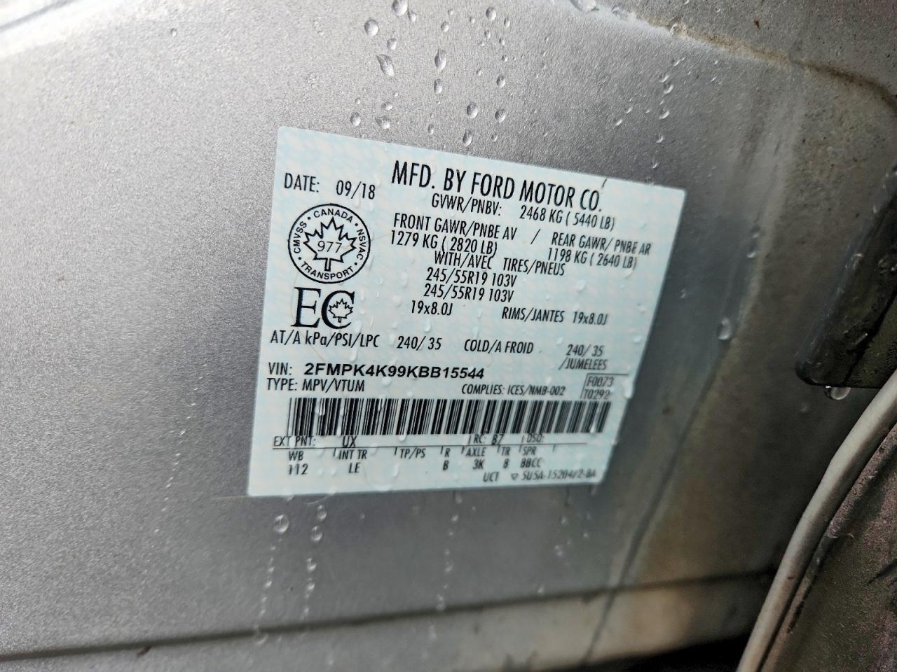 2019 Ford Edge Titanium