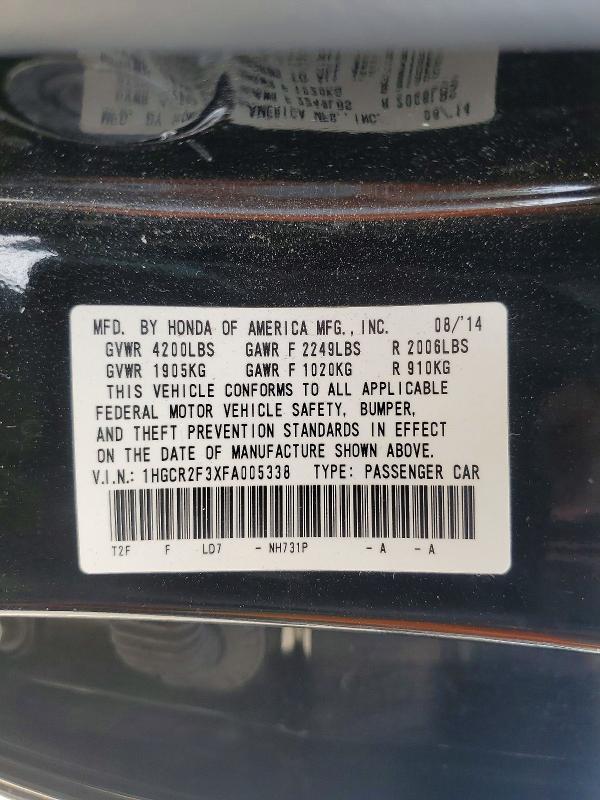 2015 Honda Accord lx