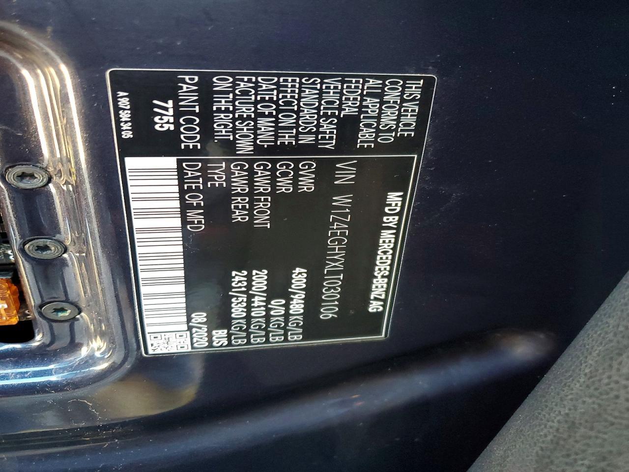 2020 Mercedes-Benz Sprinter 2500