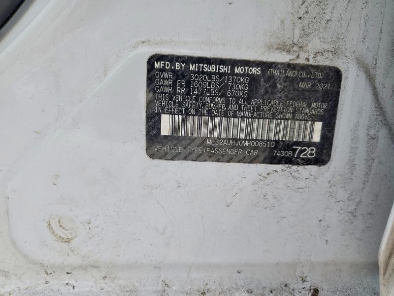 2021 Mitsubishi Mirage es