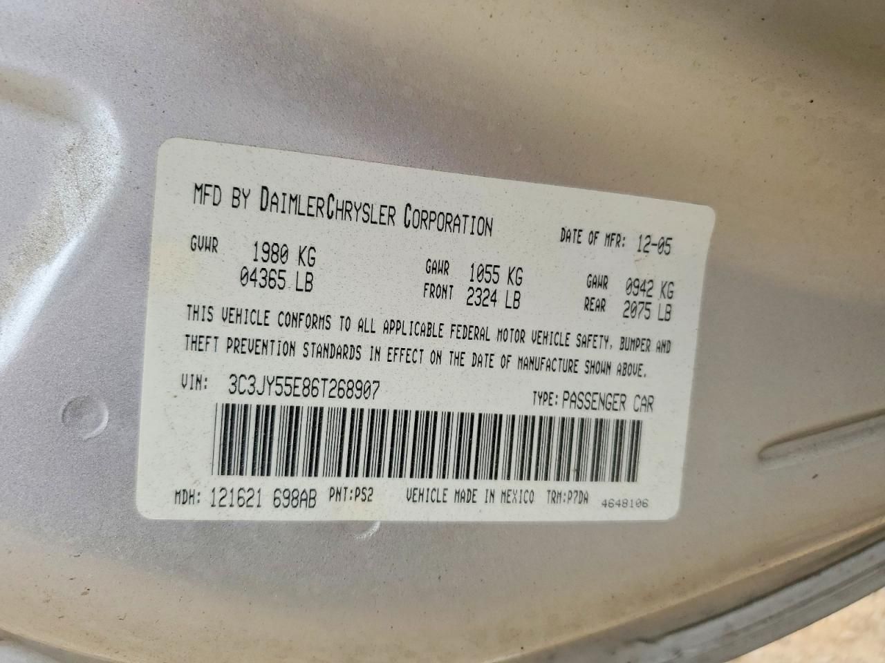 2006 Chrysler Pt Cruiser Touring