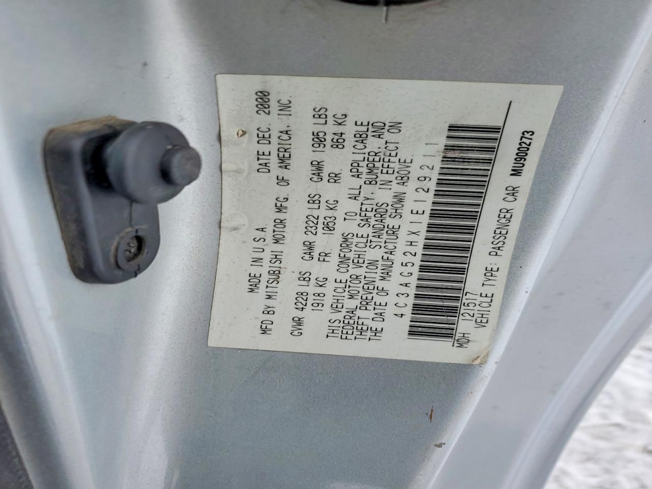 2001 Chrysler Sebring lxi