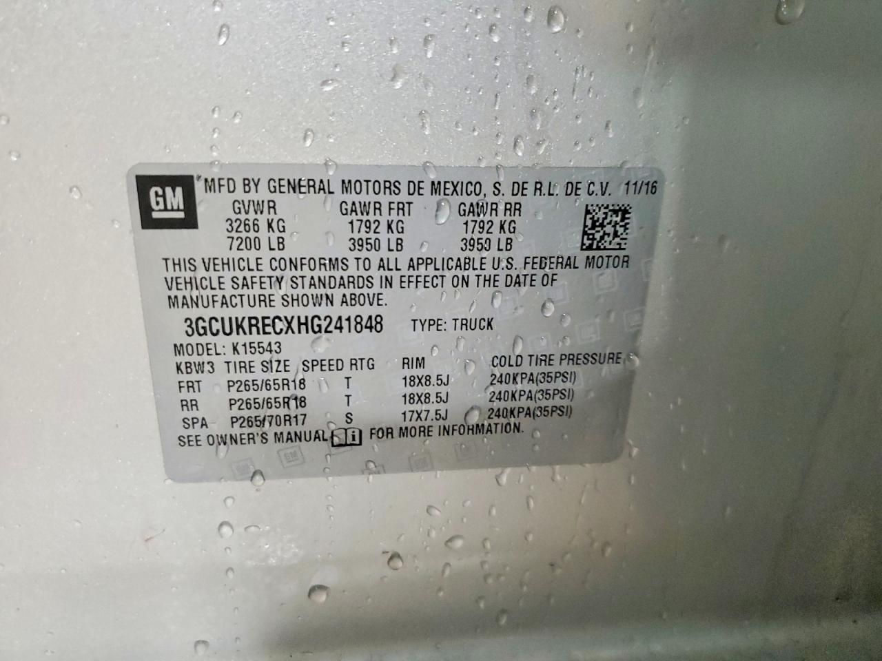 2017 Chevrolet Silverado K1500 lt