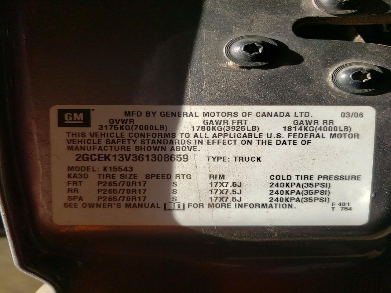 2006 Chevrolet Silverado K1500