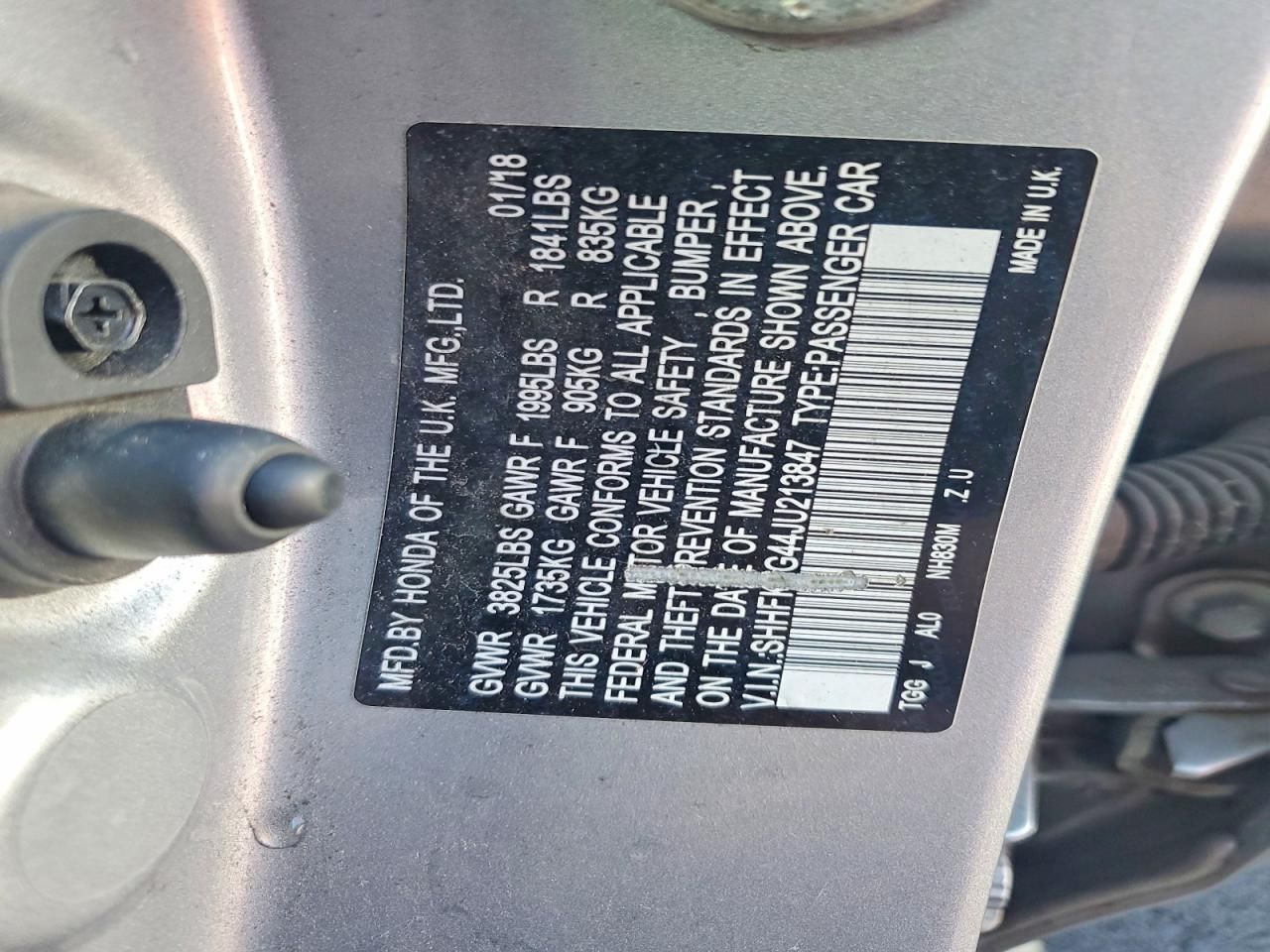 2018 Honda Civic Sport