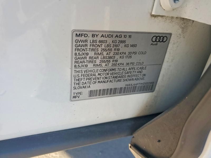 2017 Audi Q7 Premium Plus