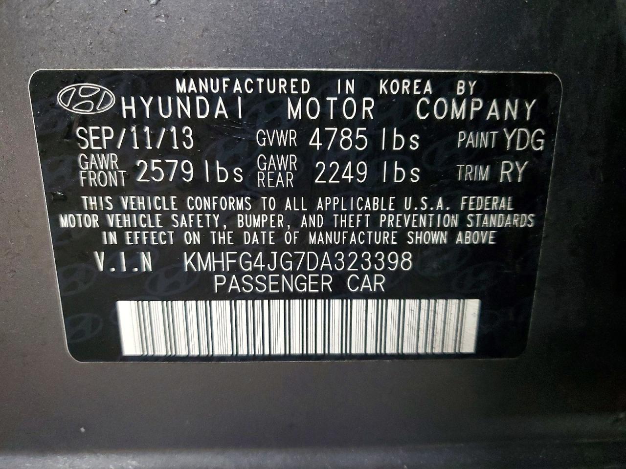 2013 Hyundai Azera