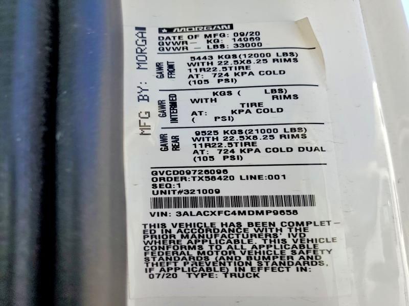 2021 Freightliner Business Class M2 Truck Cab AND Chassis