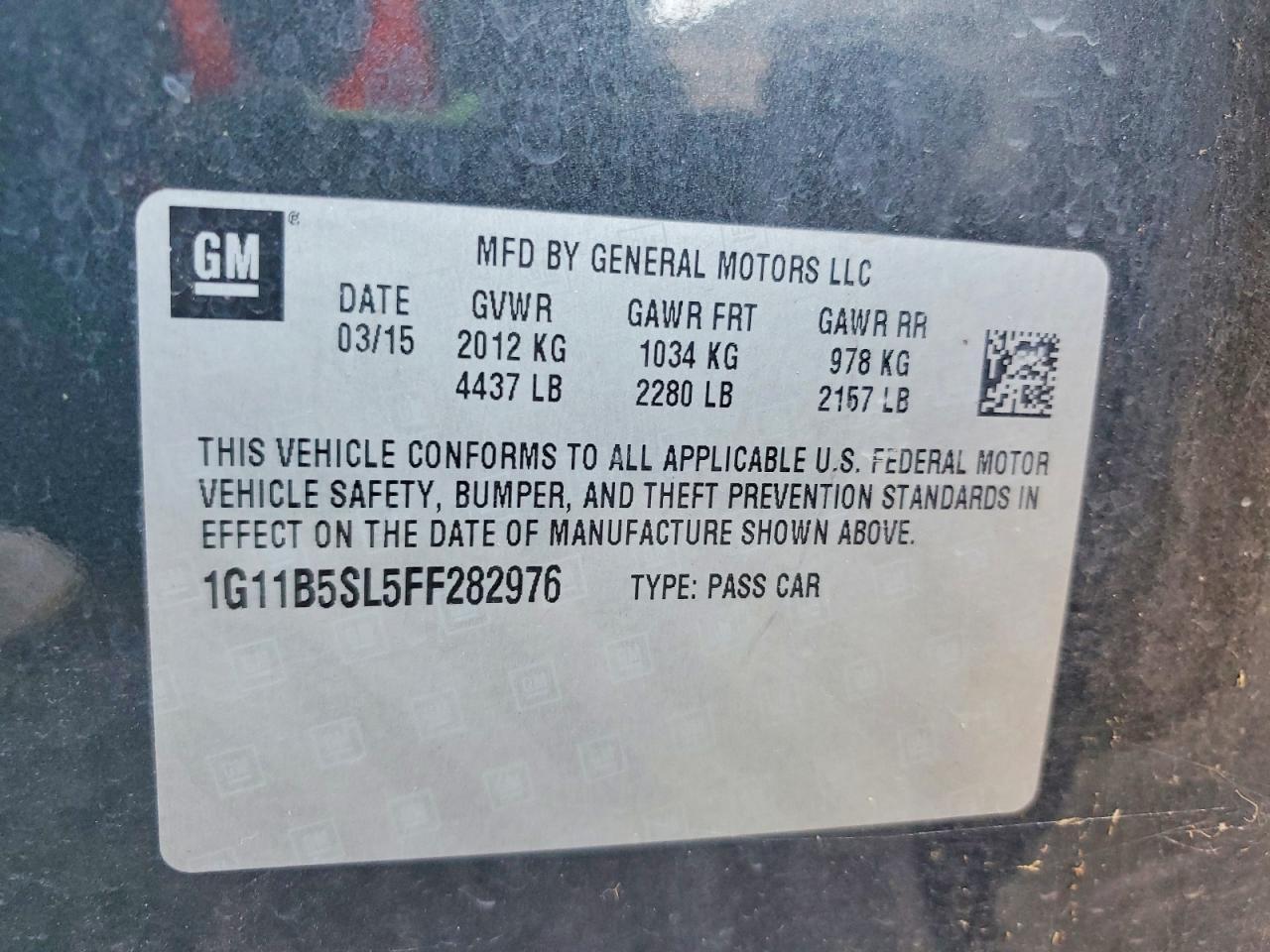 2015 Chevrolet Malibu ls