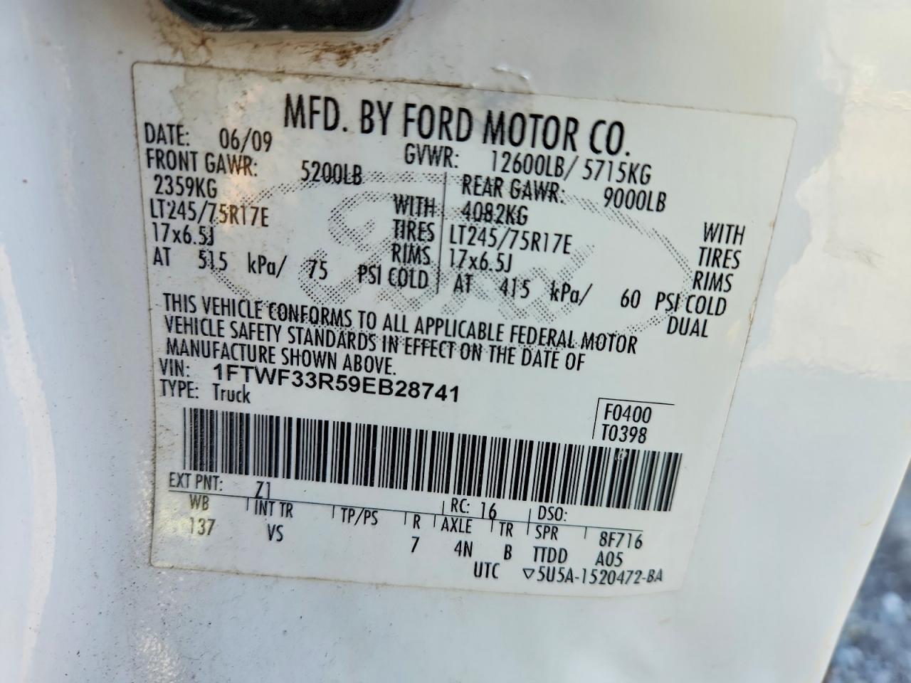 2009 Ford F350 Super Duty
