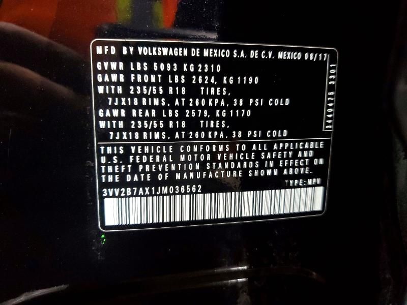 2018 Volkswagen Tiguan se