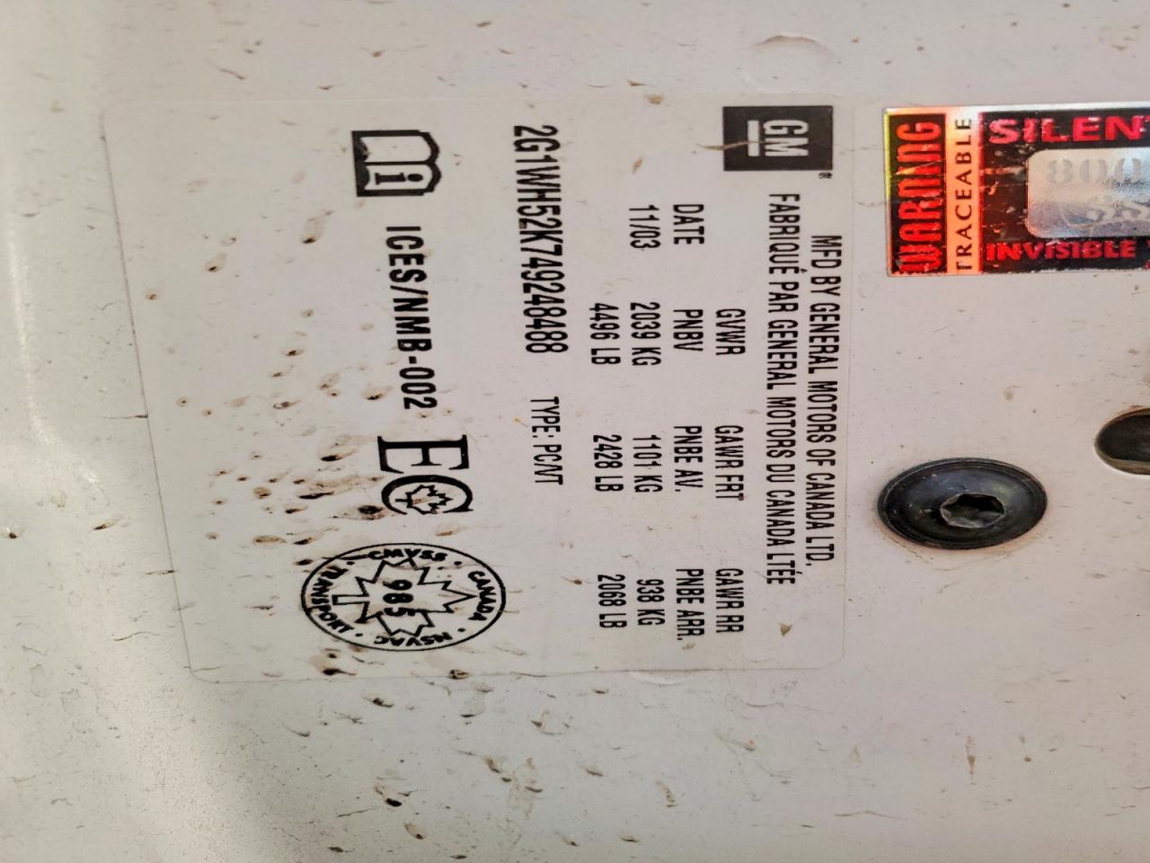 2004 Chevrolet Impala ls