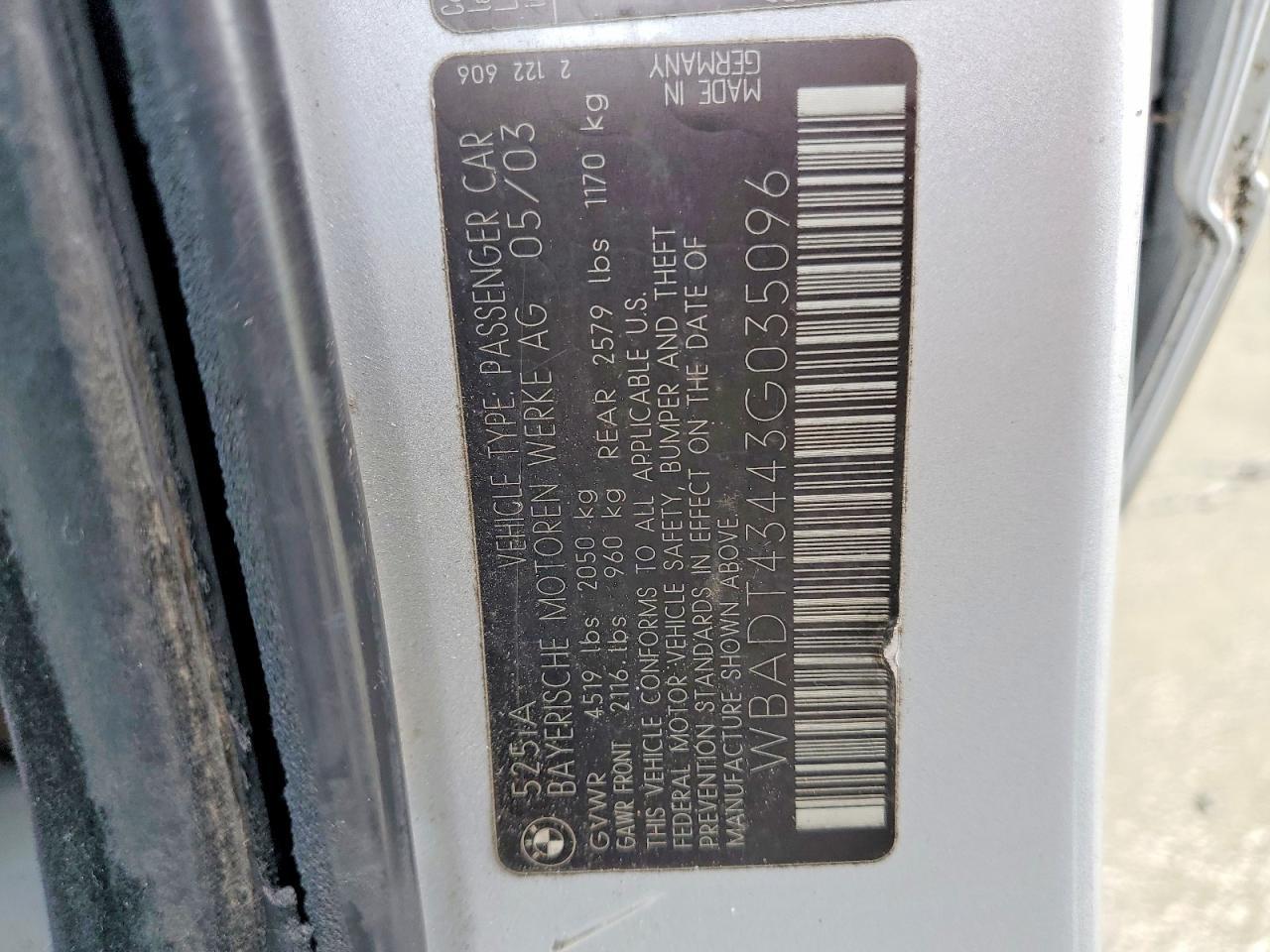 2003 BMW 525 i Automatic