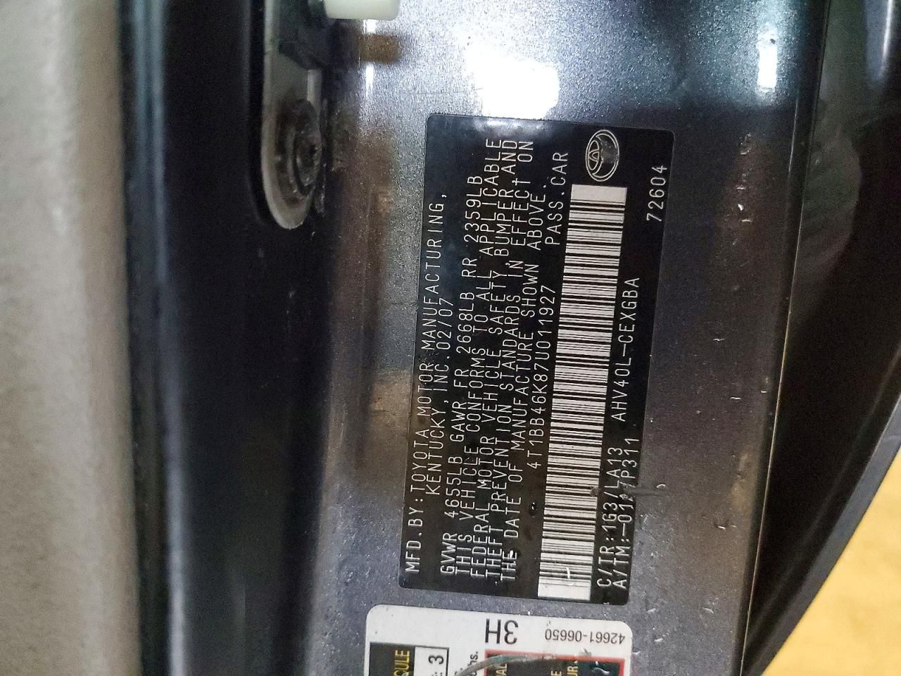 2007 Toyota Camry Hybrid