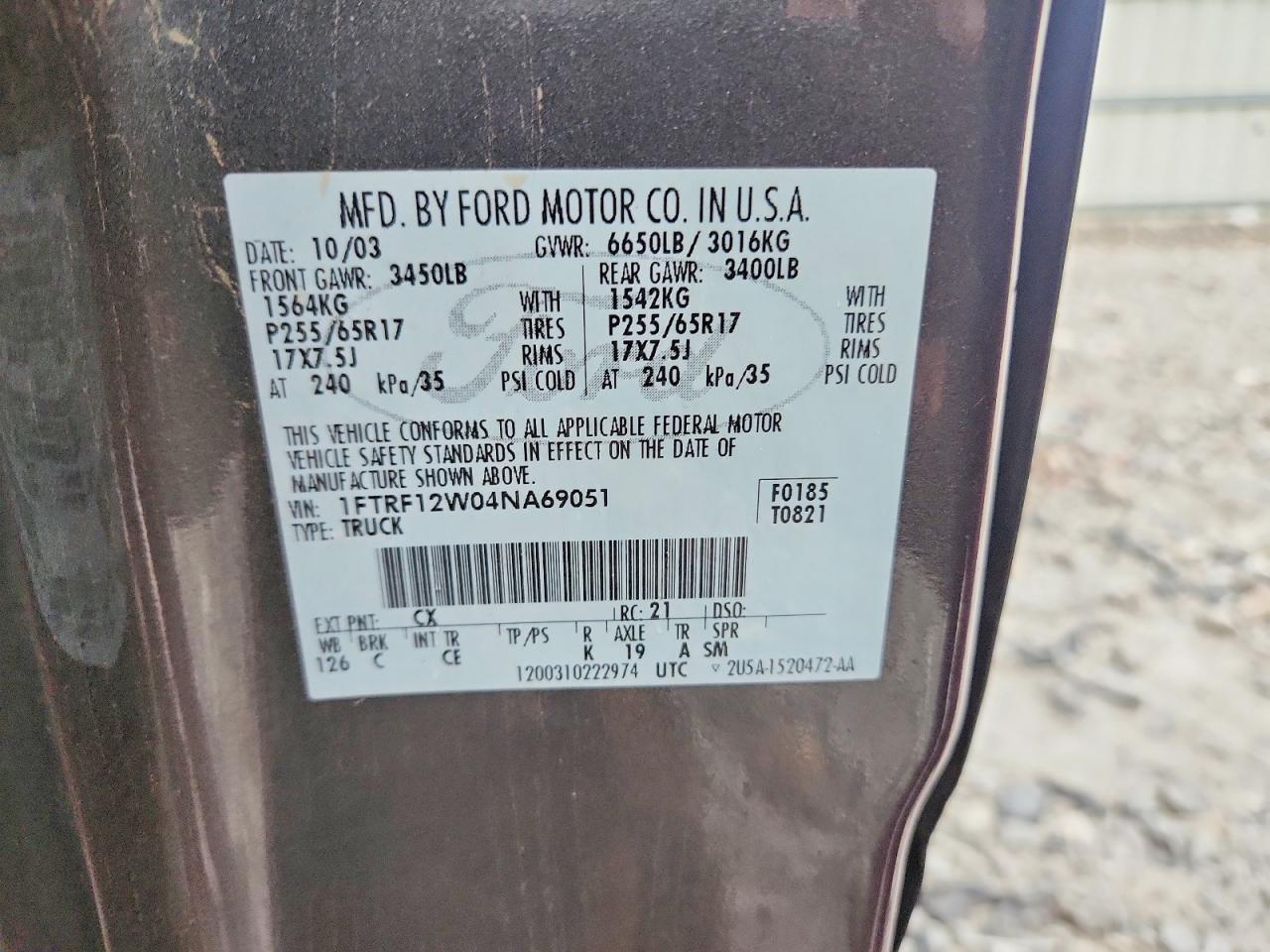 2004 Ford F150