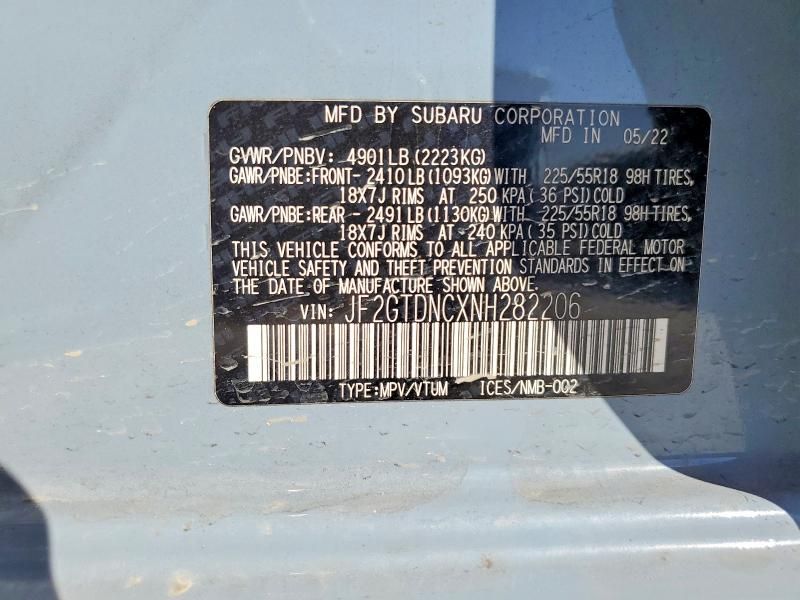 2022 Subaru Crosstrek Limited