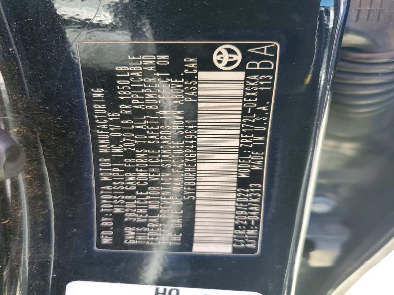 2016 Toyota Corolla l