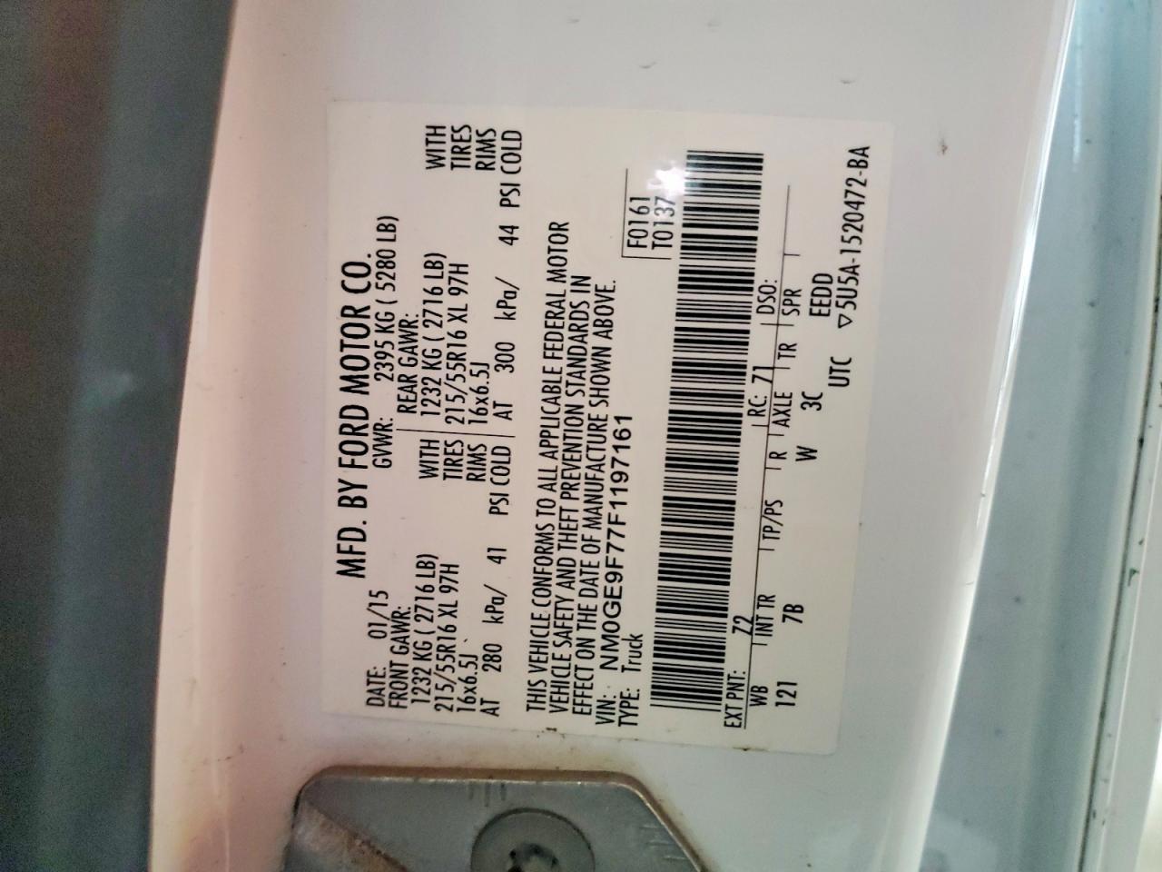 2015 Ford Transit Connect XLT