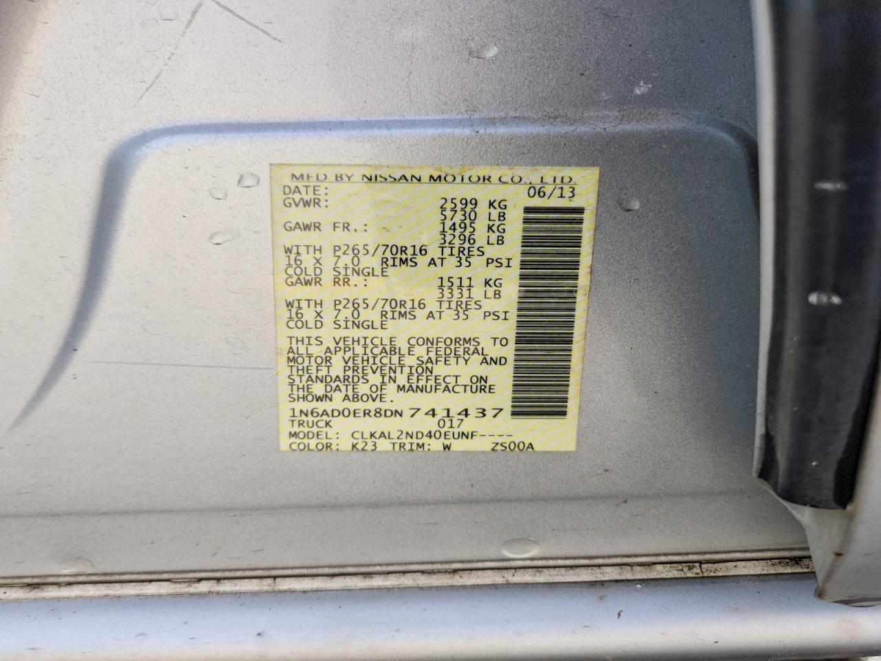 2013 Nissan Frontier S