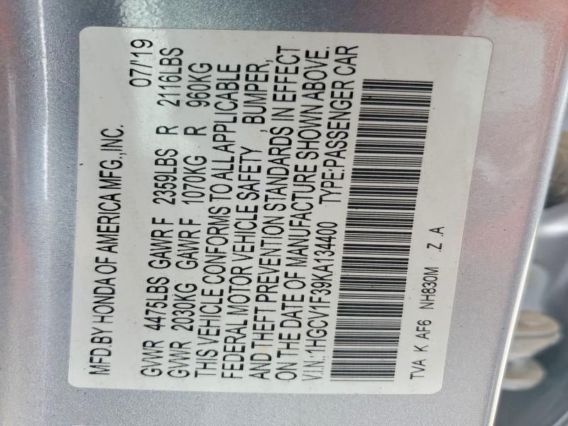 2019 Honda Accord Sport